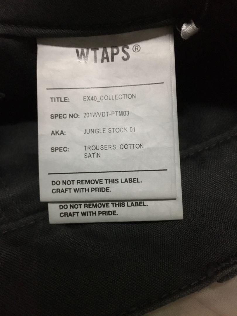 WTAPS JUNGLE STOCK 01 / TROUSERS. COTTON. SATIN BDU Pants, 男裝