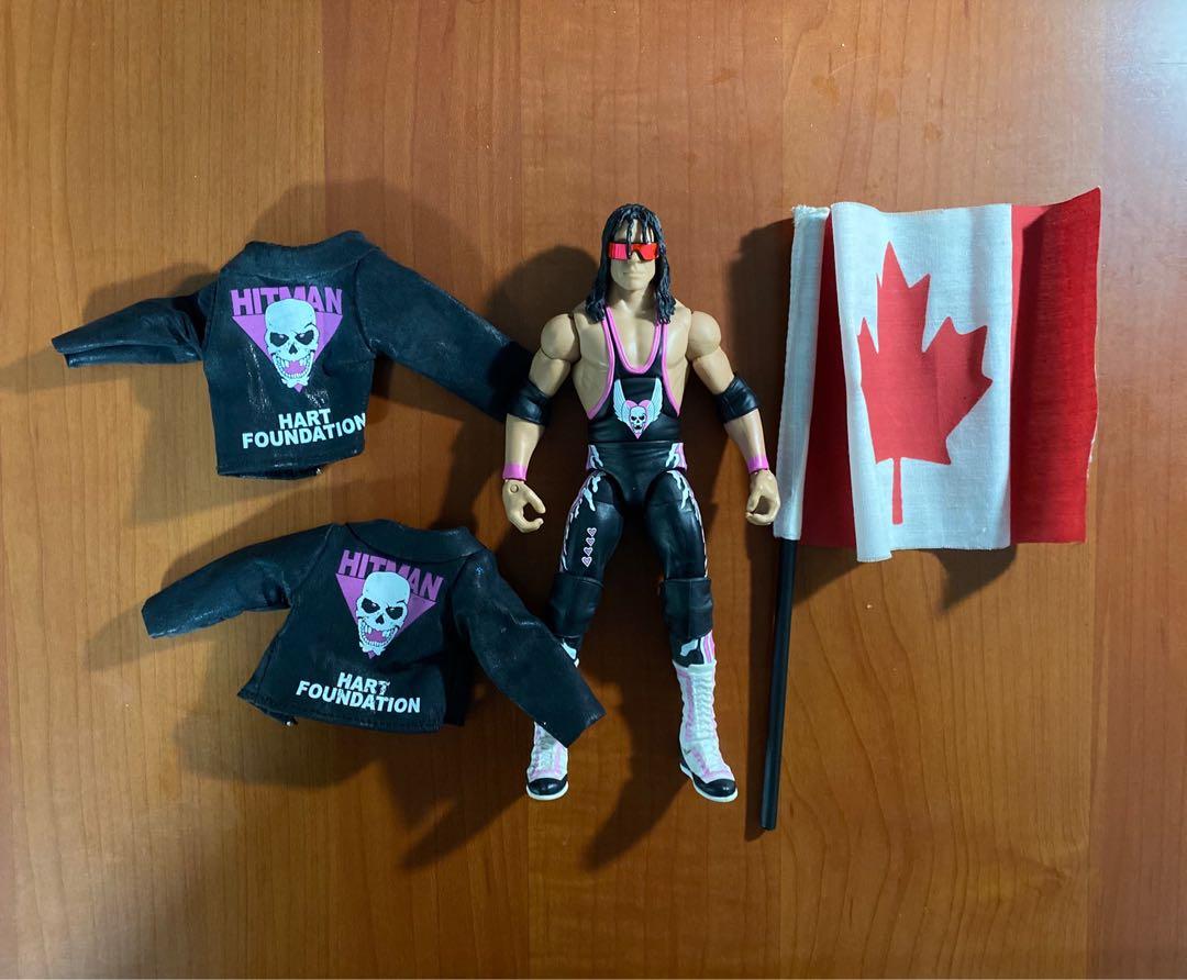 WWE Custom Mattel Elite Bret Hart jacket. 