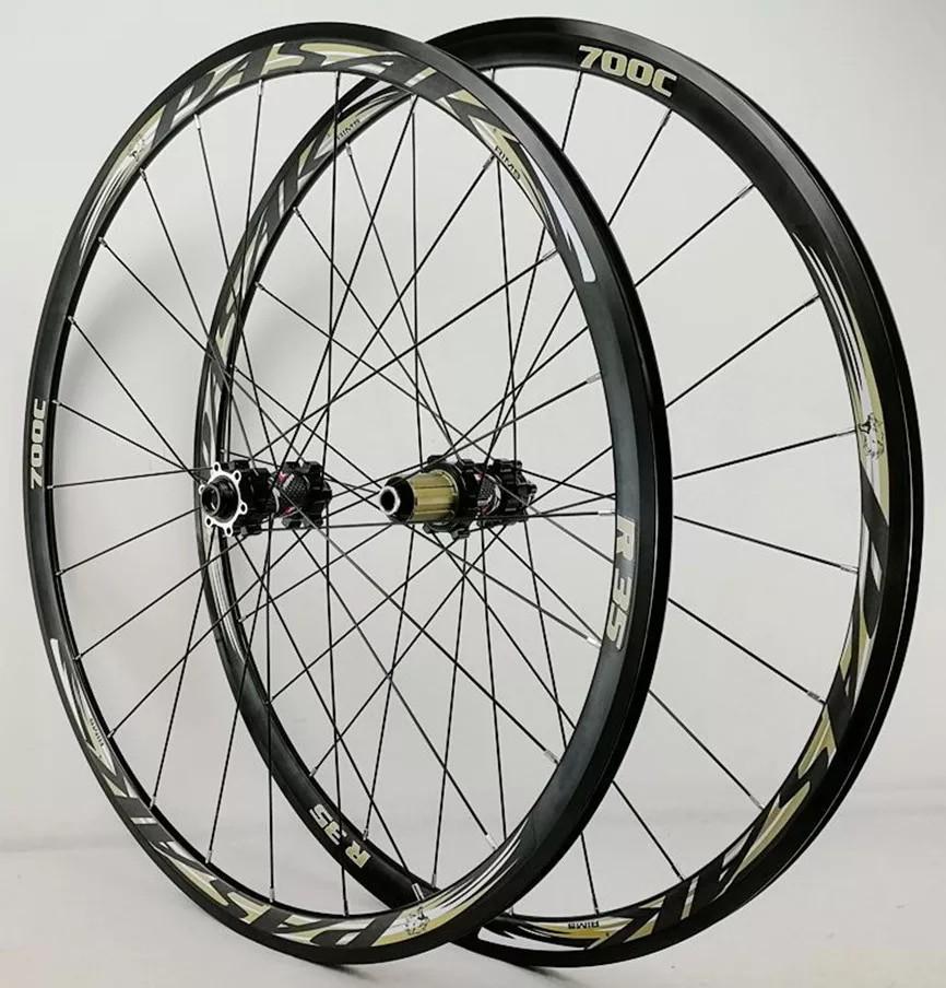 700c qr disc wheelset