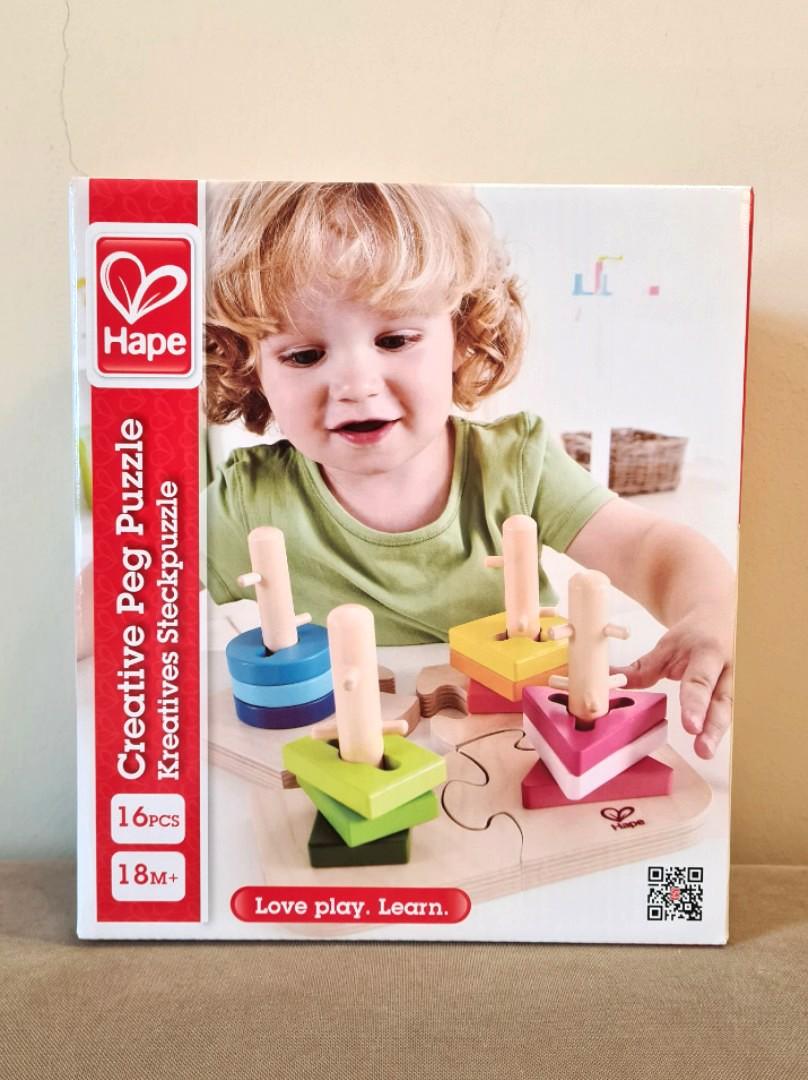 hape creative peg puzzle