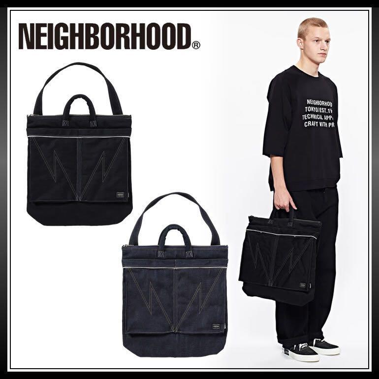 全新neighborhood x porter 2-way denim tote bag indigo 深藍色nbhd袋