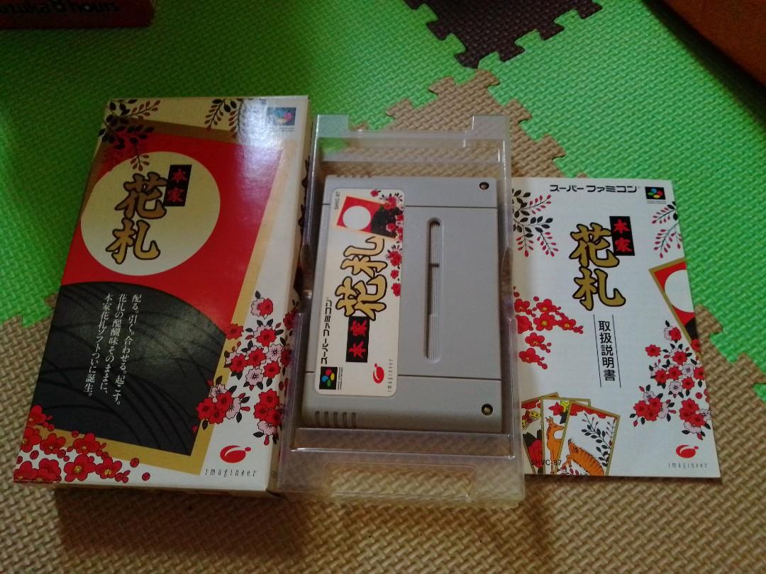 超級任天堂sfc 本家花札 遊戲機 遊戲機遊戲 Nintendo 任天堂 Carousell