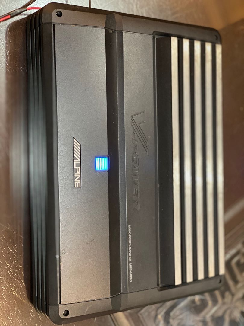 Alpine MRPM650 Mono subwoofer amplifier 600 watts RMS x 1 at 2 ohms