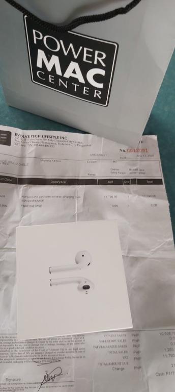 Apple Airpods 2nd Gen With Wireless Charging Case W Payment Receipts Electronics Others On Carousell