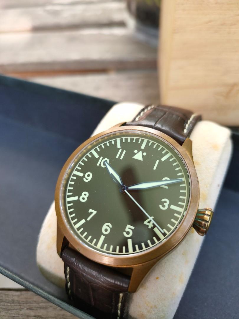 Archimede Bronze Pilot 39mm Automatic Watch Luxury Watches on Carousell