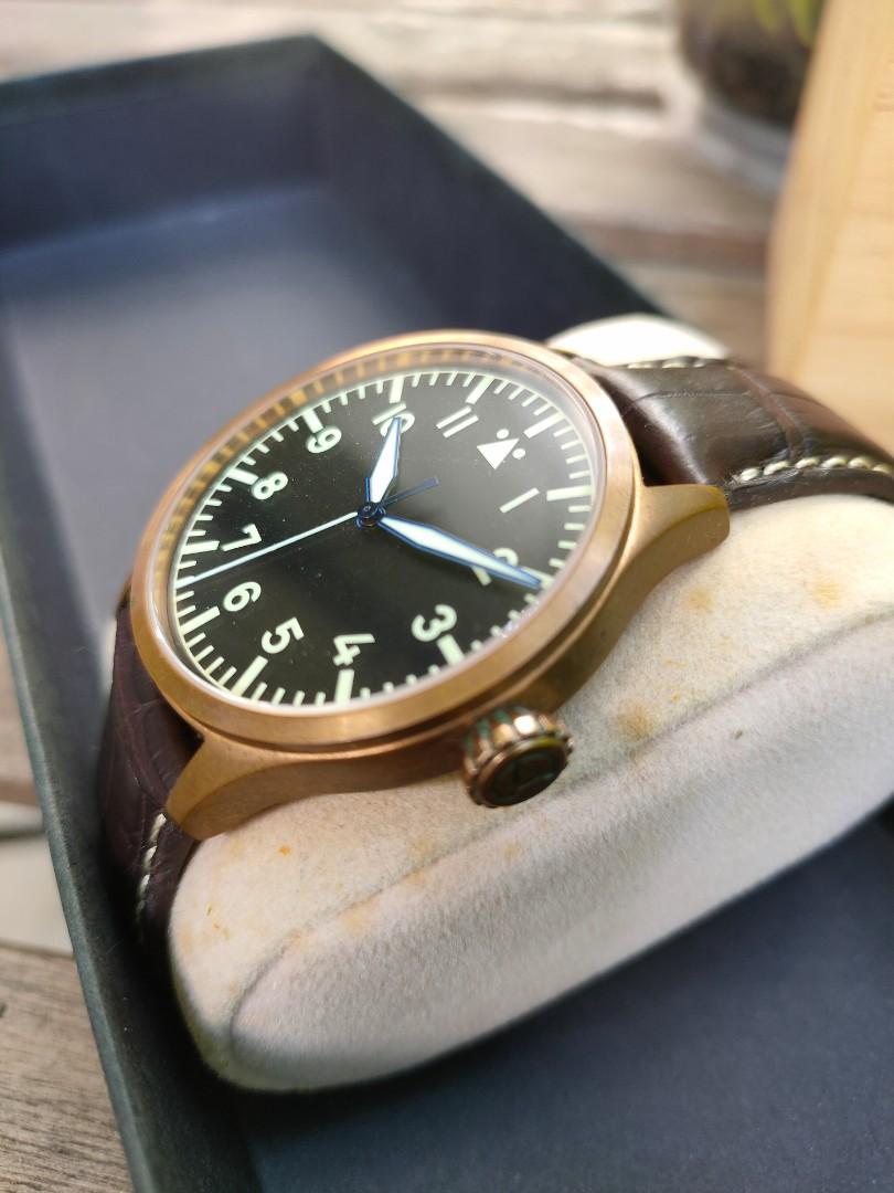 Archimede Bronze Pilot 39mm Automatic Watch Luxury Watches on Carousell