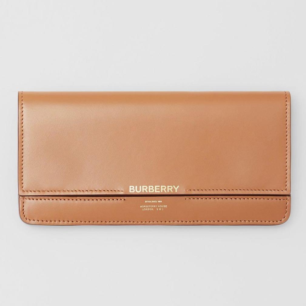 AUTHENTIC BURBERRY Horseferry Embossed Leather Continental Wallet NUDE PINK Luxury Bags Wallets on Carousell