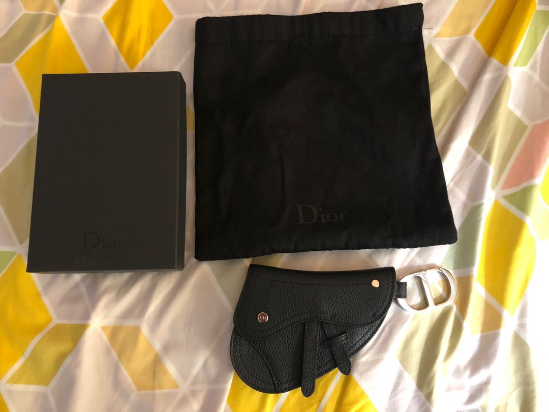 dior saddle key ring