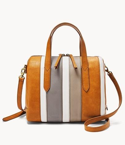 fossil sydney satchel navy multi