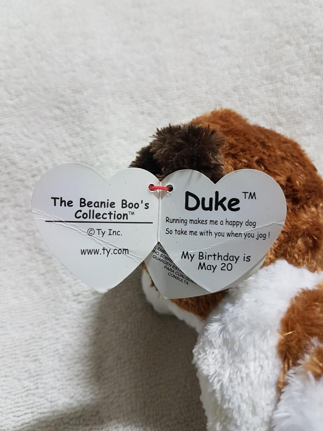 Duke the dog beanie boo store
