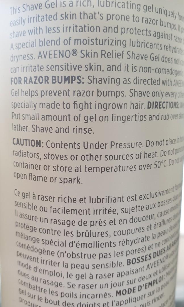 Aveeno Skin Relief Shave Gel, Beauty & Personal Care, Men's Grooming on