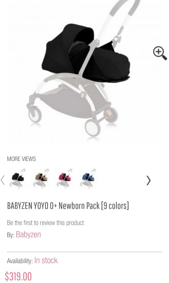 babyzen yoyo newborn pack black