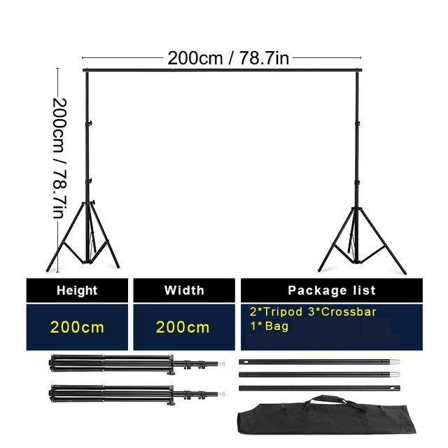 Background Stand Backdrop stand Pro Photography Video Photo Backdrop ...