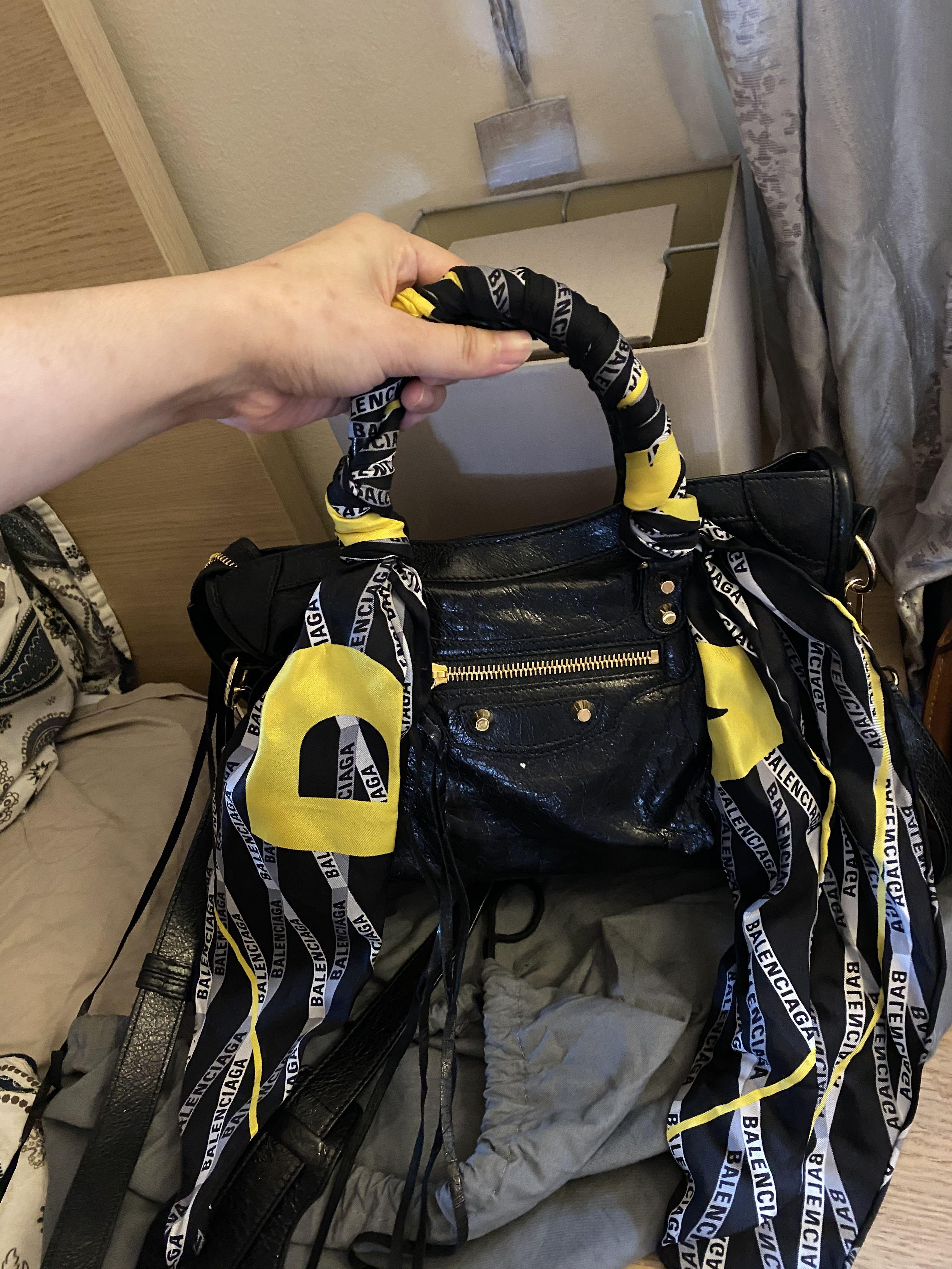 Balenciaga bag hot sale scarf