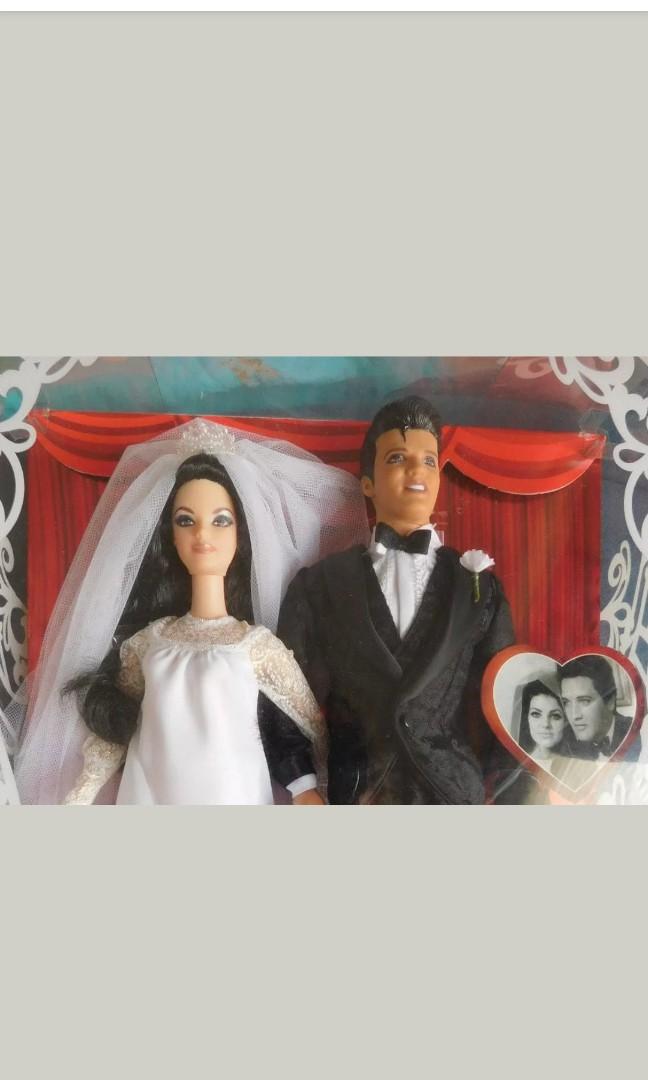 Fire Sales Barbie Elvis and Priscilla Wedding gold label