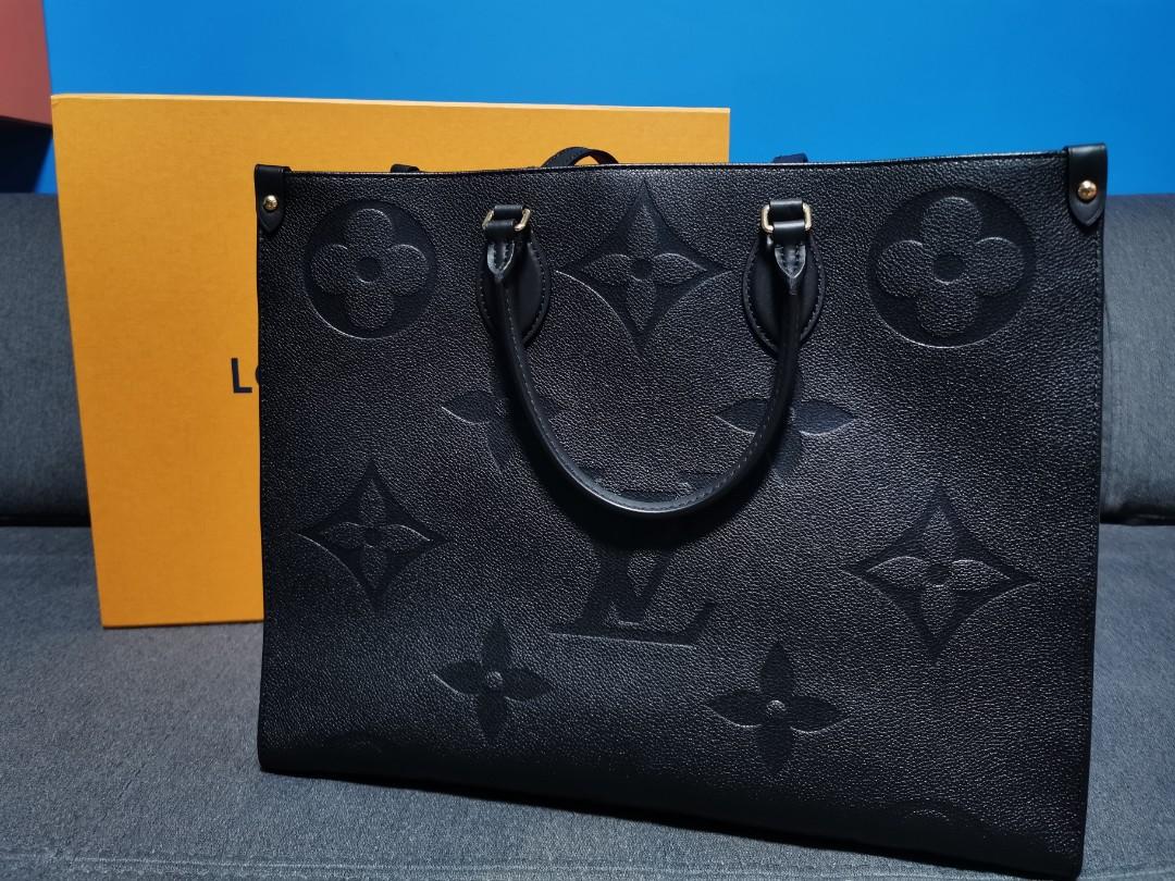 BN! Louis vuitton GM on the go black / noir, Luxury, Bags & Wallets on  Carousell