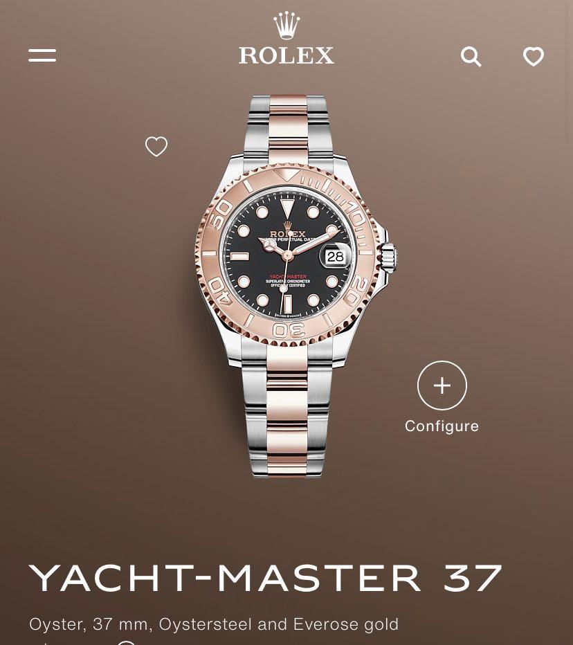 yacht master everose 37mm