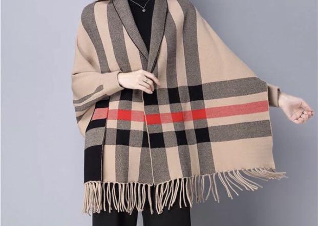 shawl wrap with sleeves