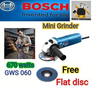 Bosch Gws 060 Mini Grinder With Free Bosch Accessories Kit And Bosch Fisherman Box Shopee Philippines