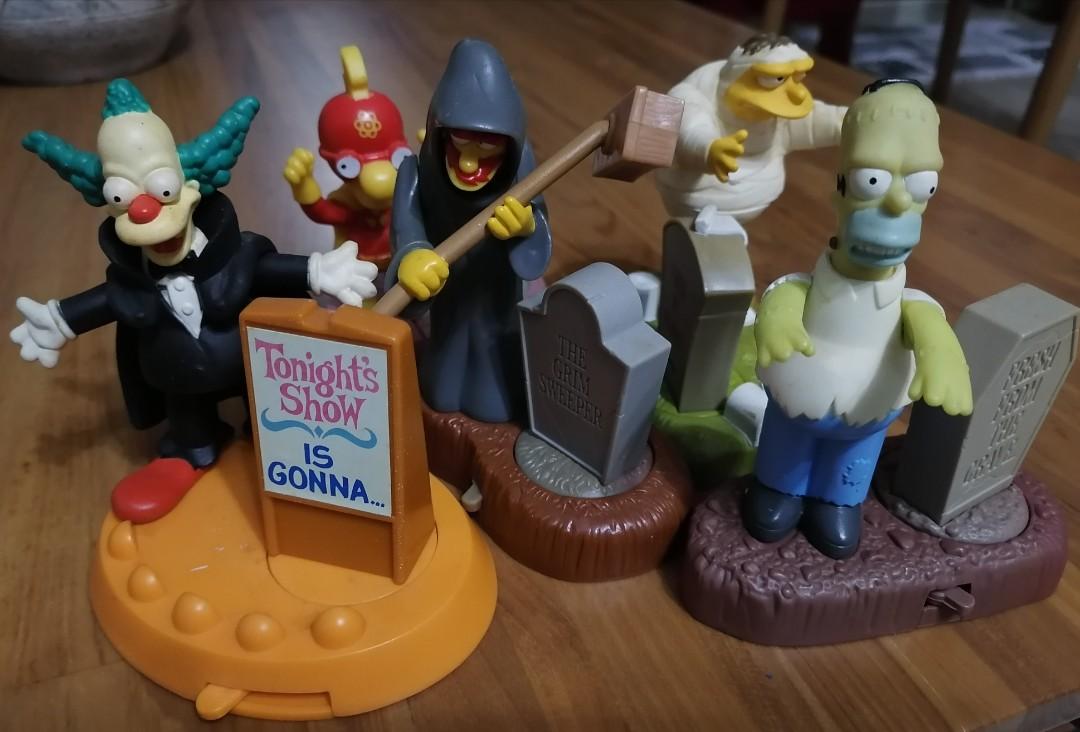 Simpsons burger king halloween toys 2001 on sale
