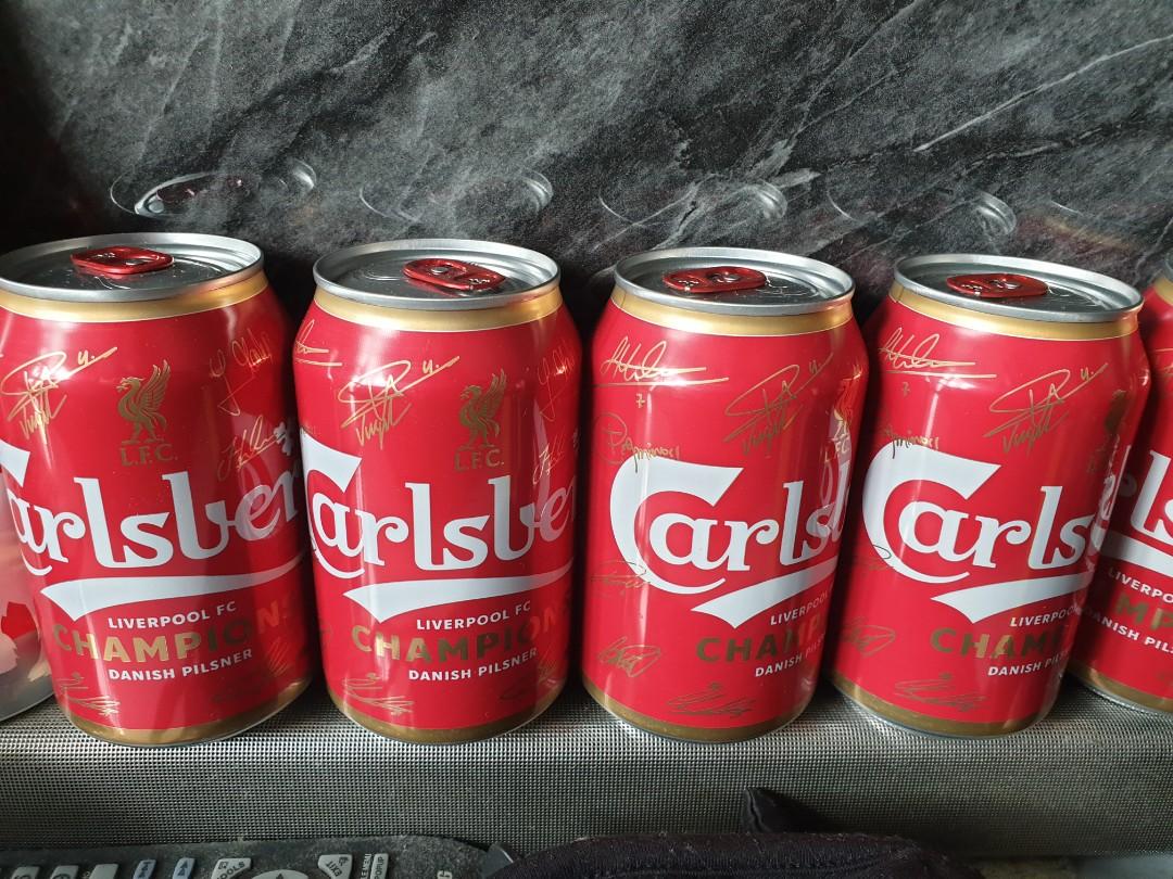 Carlsberg Limited Edition Liverpool FC Champions Can, Hobbies & Toys, Memorabilia & Collectibles 