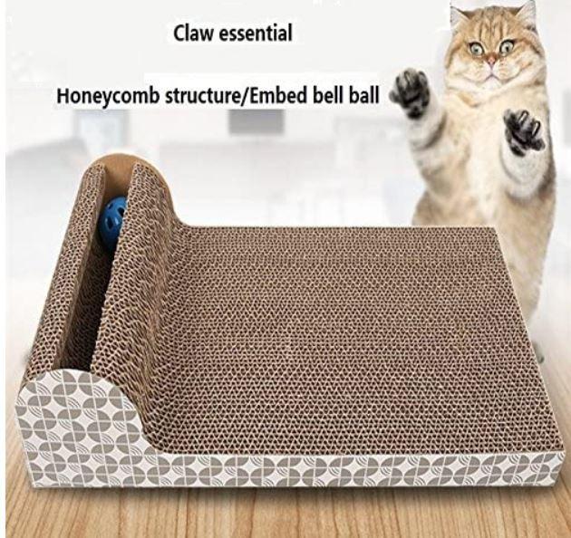 Cat Scratch Pad,Scratcher with Catnip,Scratching Posts,Cat Toy Scratch