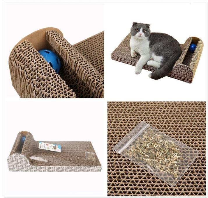 Cat Scratch Pad,Scratcher with Catnip,Scratching Posts,Cat Toy Scratch