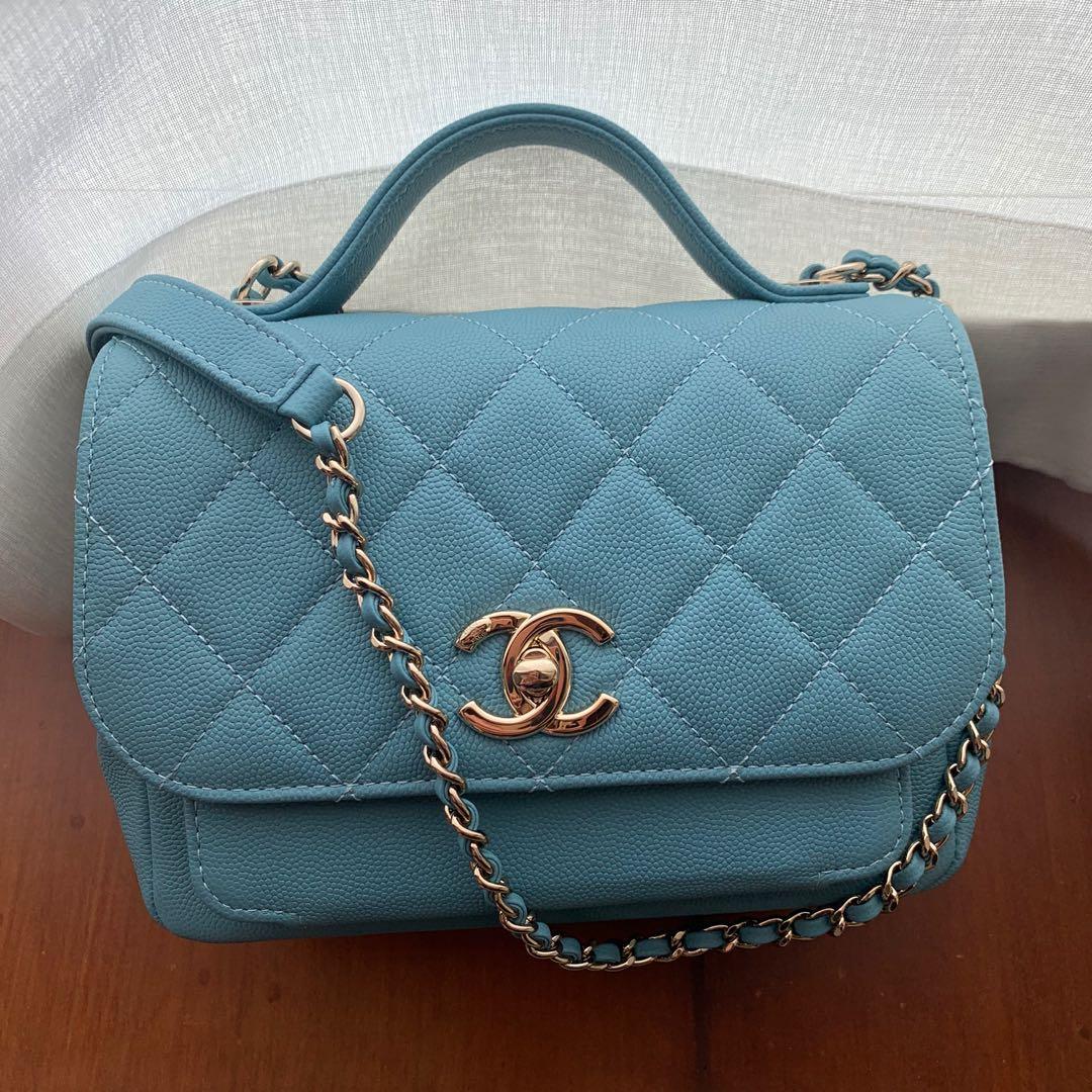 Chanel Affinity Flap Bag Mini Square Tiffany Blue 女裝 女裝袋 銀包 Carousell