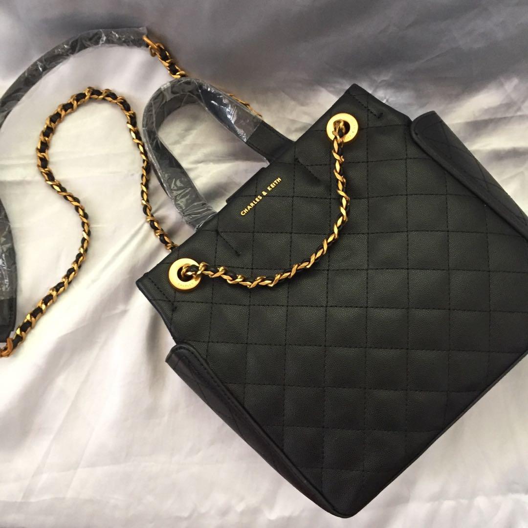 fake charles and keith bag