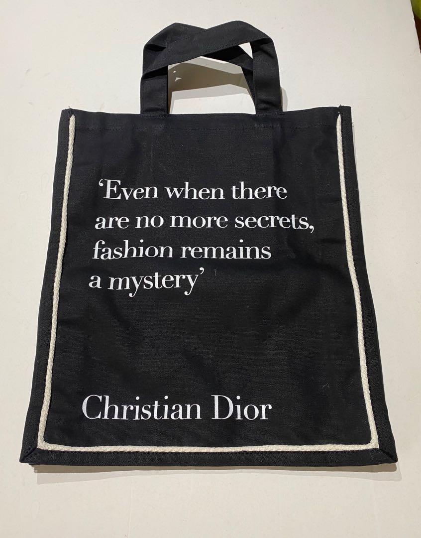 Christian Dior cloth tote bag