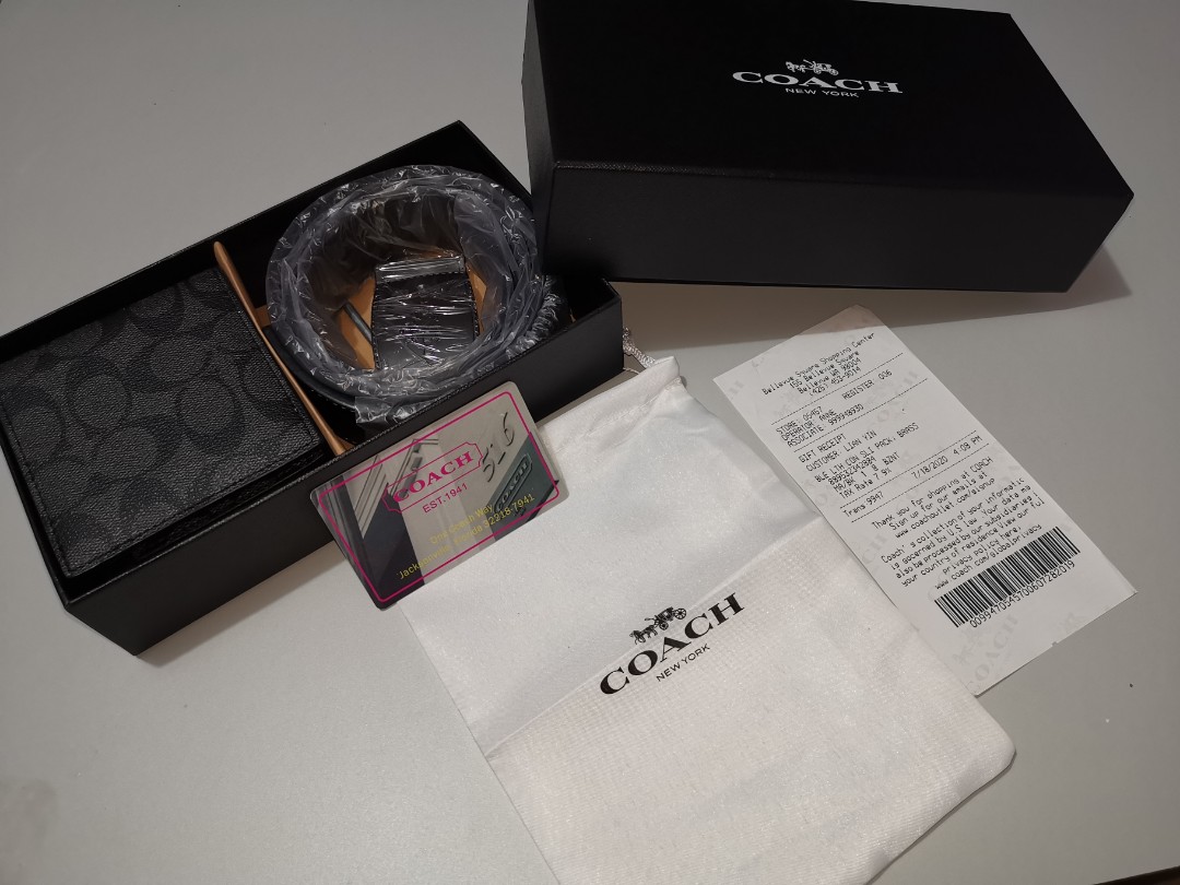 coach wallet belt