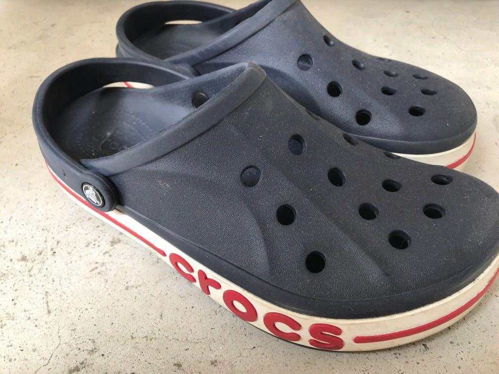 Crocs navy blue red and white, Men's 