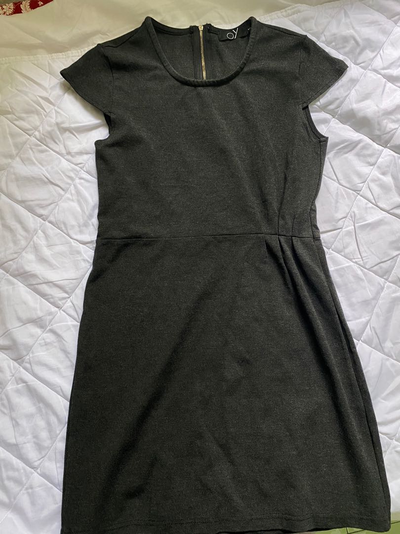 dark grey work dress