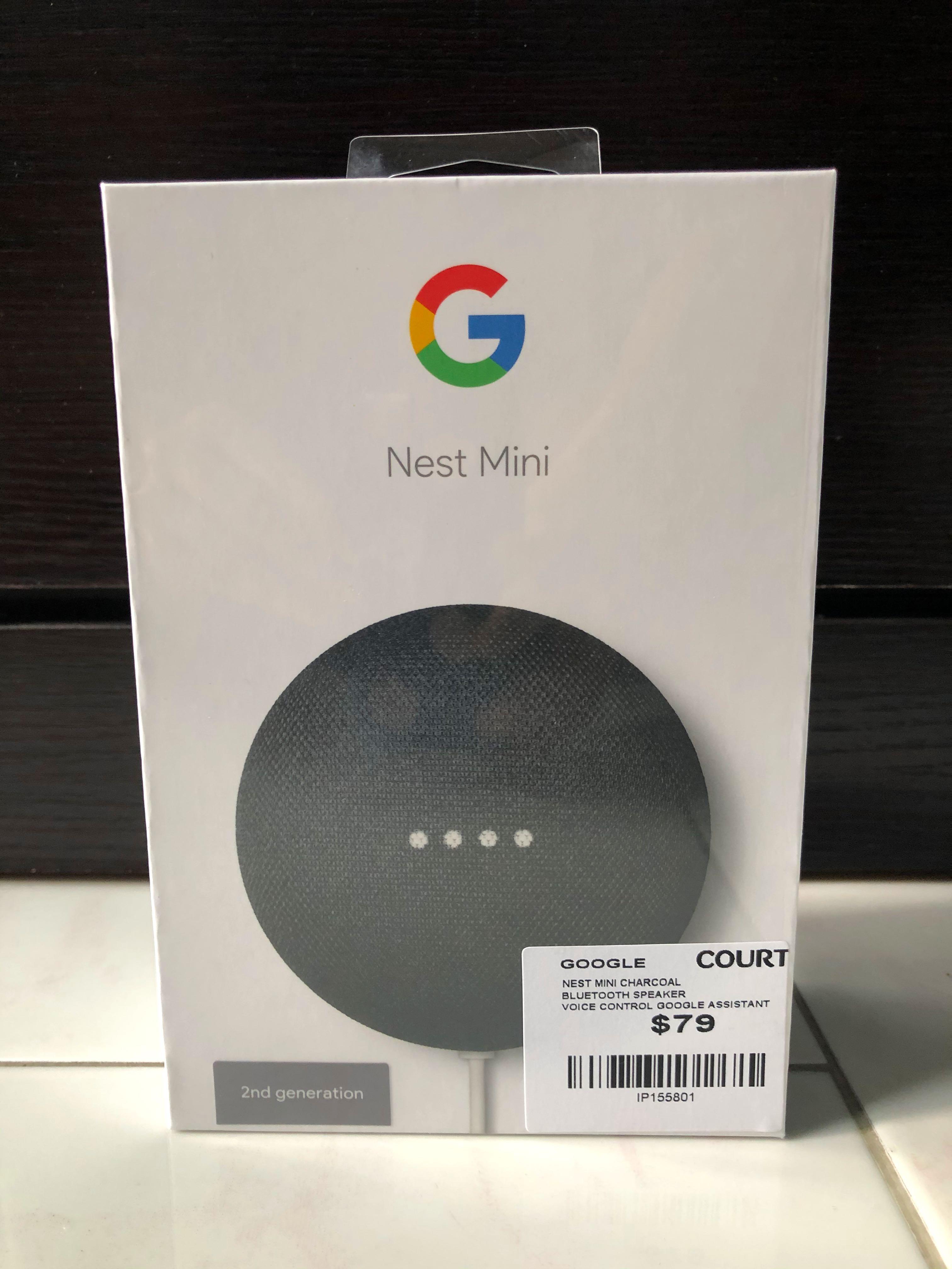 Google Nest Mini 2 Second Gen Smart Speaker Smart Home Charcoal Electronics Others On Carousell