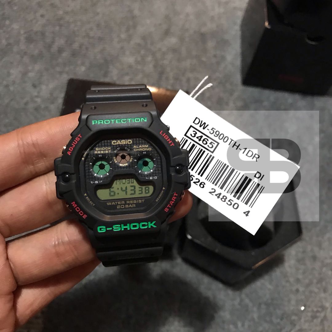 G shock tapak kucing rasta Men s Fashion Watches