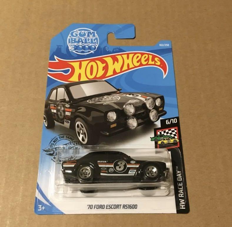 hot wheels 70 ford escort rs1600 gumball
