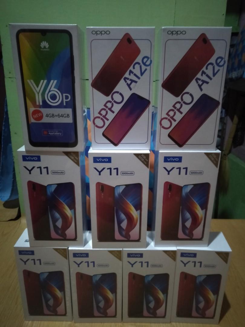 huawei y6p vivo y11 and oppo a12e all