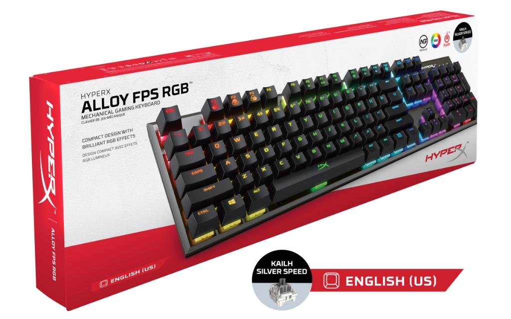 Hyper X Alloy Fps Rgb Gaming Keyboard 銀軸全彩光機械式鍵盤 電子產品 其他 Carousell