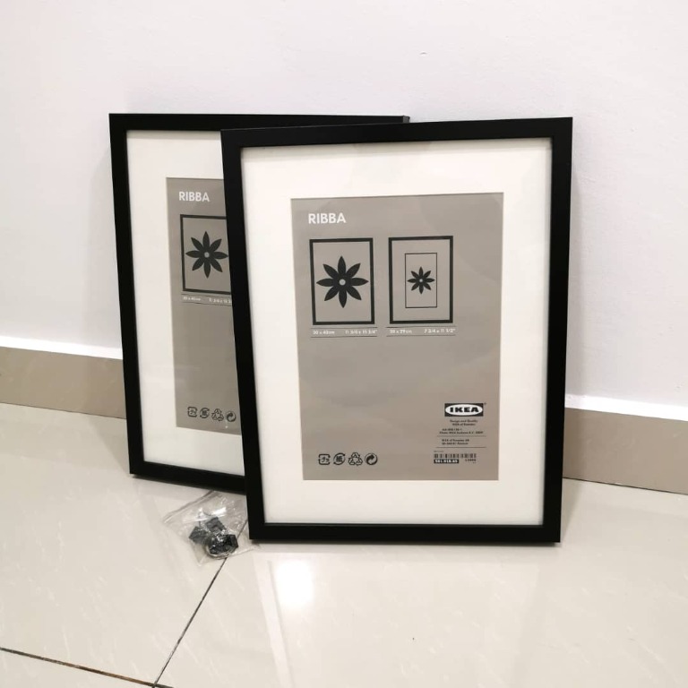 IKEA Ribba Frame (30cm x 40cm) x 2, Furniture & Home Living, Home Decor,  Frames & Pictures on Carousell