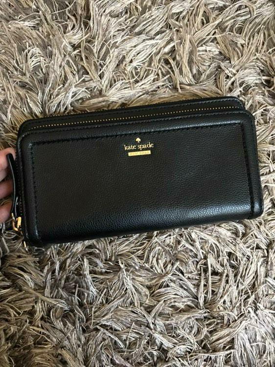 Kate Spade Anita Double Zip Wallet, Luxury, Bags & Wallets on Carousell