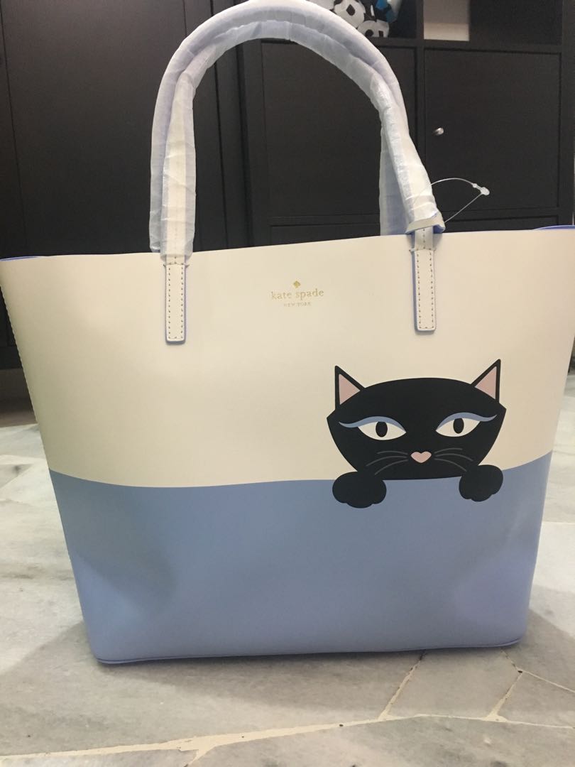 kate spade cat tote bag