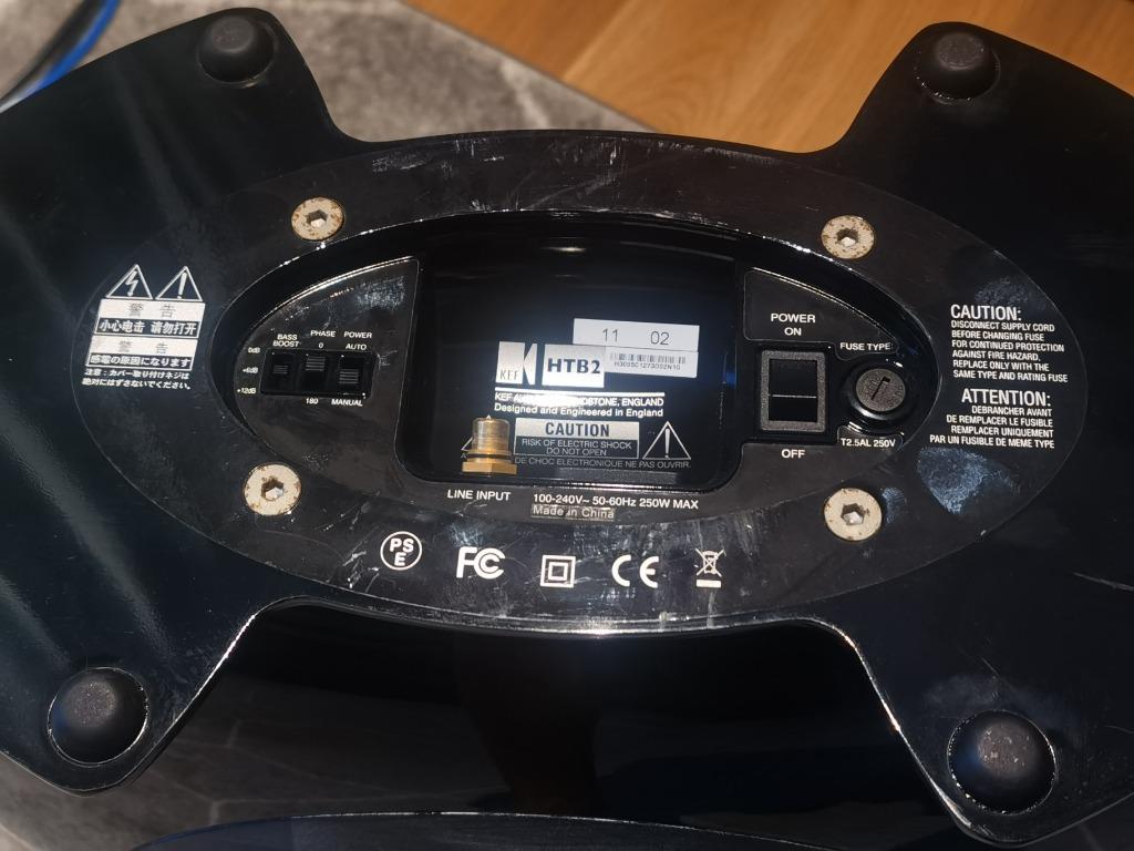 KEF SUBWOOFER HTB2SE (BLACK), Audio, Soundbars, Speakers & Amplifiers