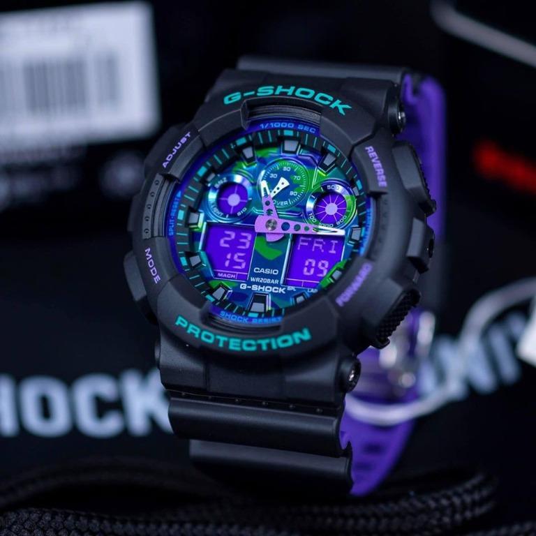 LAST PC S. Casio G Shock GA100 Black Purple