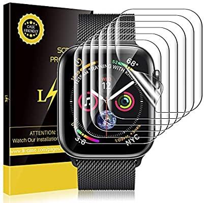 LK 6 Pack Screen Protector for Apple Watch HD Clear Mobile Phones