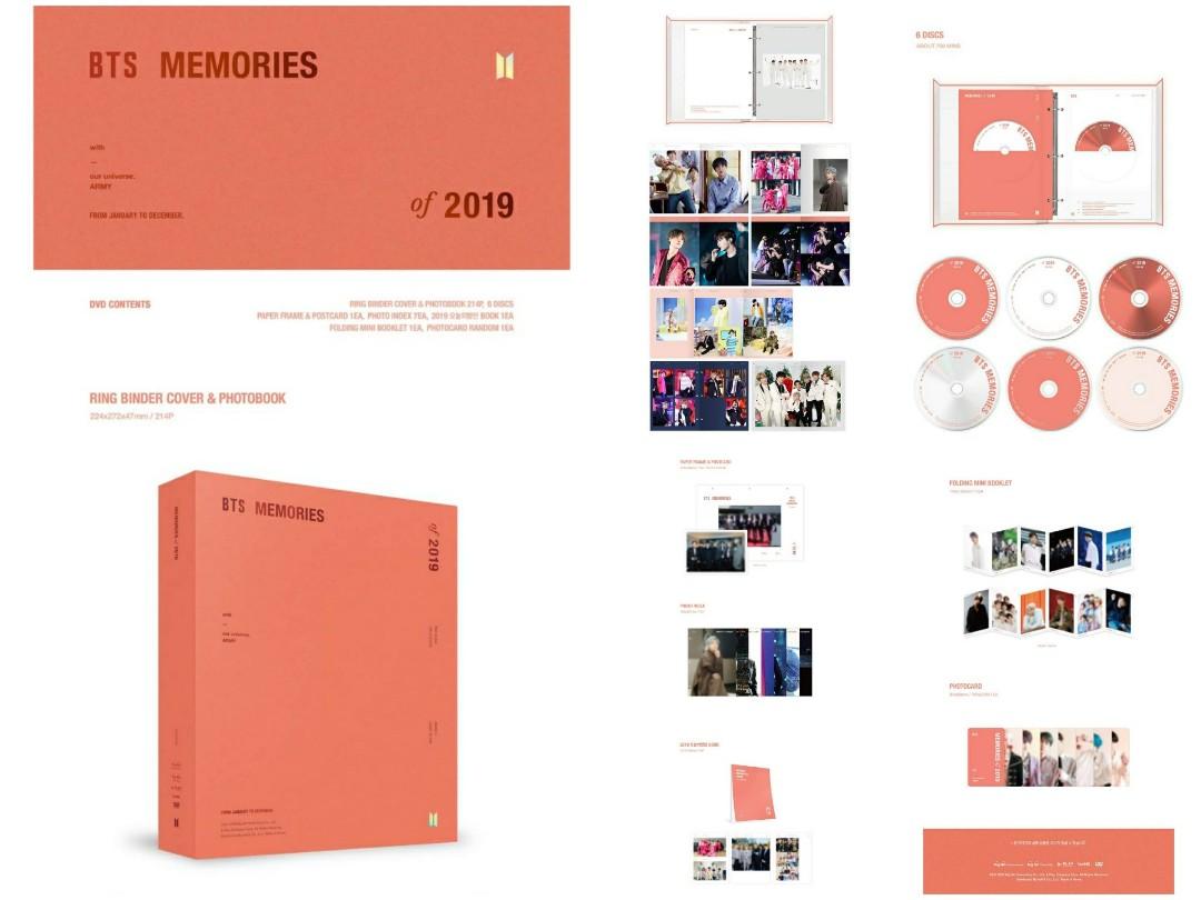 バインダー写真集BTS MEMORIES OF 2019 DVD（C4143）