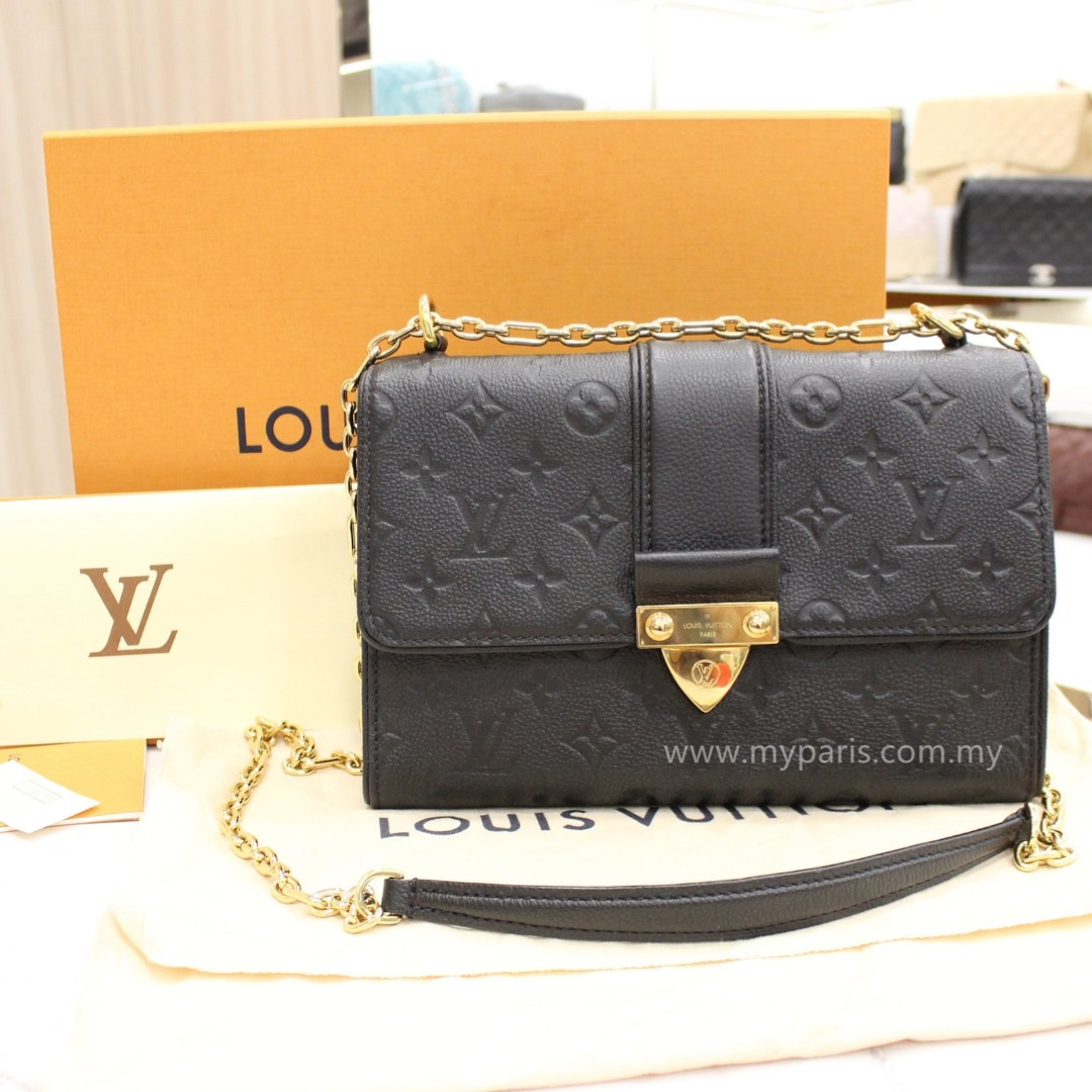 Louis Vuitton Black Monogram Empreinte Leather Saint Sulpice PM Bag -  Yoogi's Closet