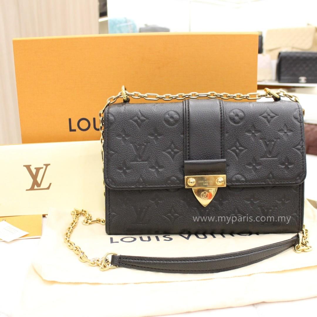 Louis Vuitton Black Monogram Empreinte Leather Saint Sulpice PM