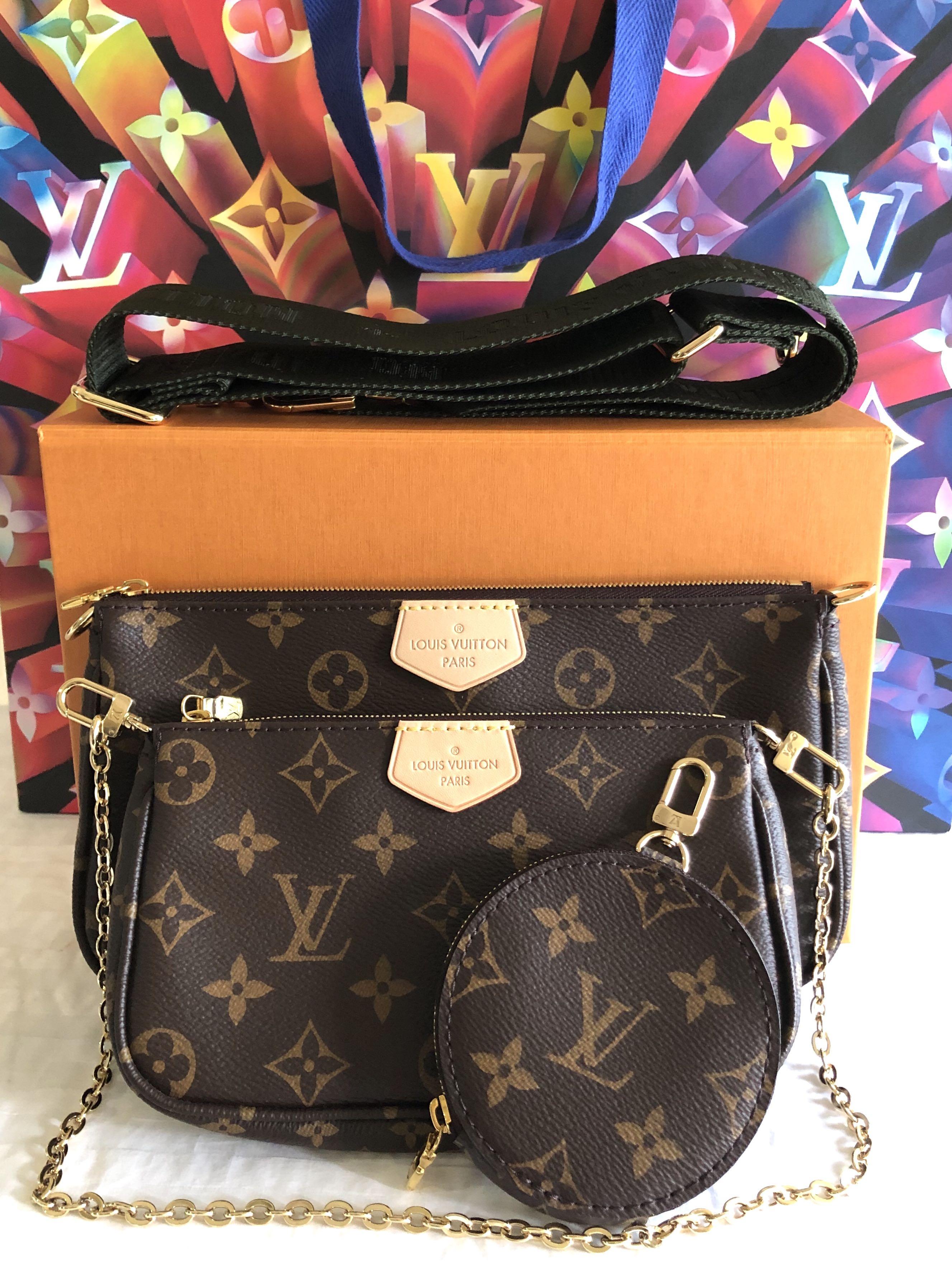 Louis Vuitton Monogram Khaki Multi Pochette Accessoires Bag – The Closet