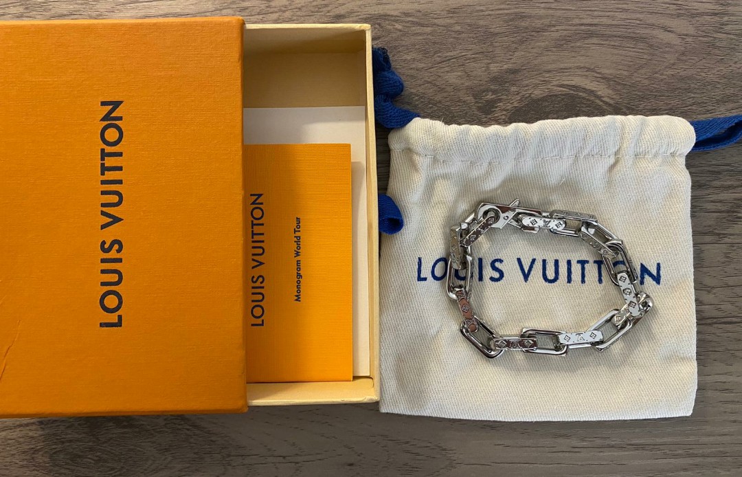 Louis Vuitton - Monogram Chain Bracelet - Metal - Silver - Size: M - Luxury