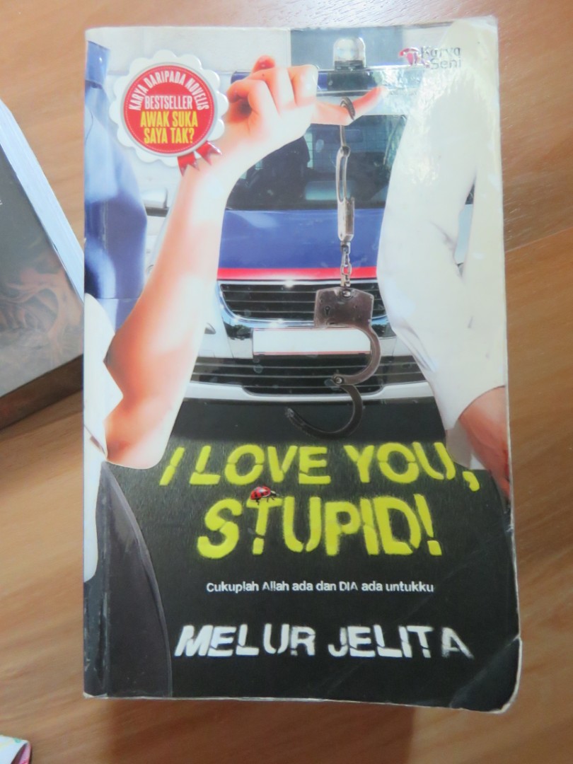 Malay Novel I Love You Stupid Books Stationery Books On Carousell